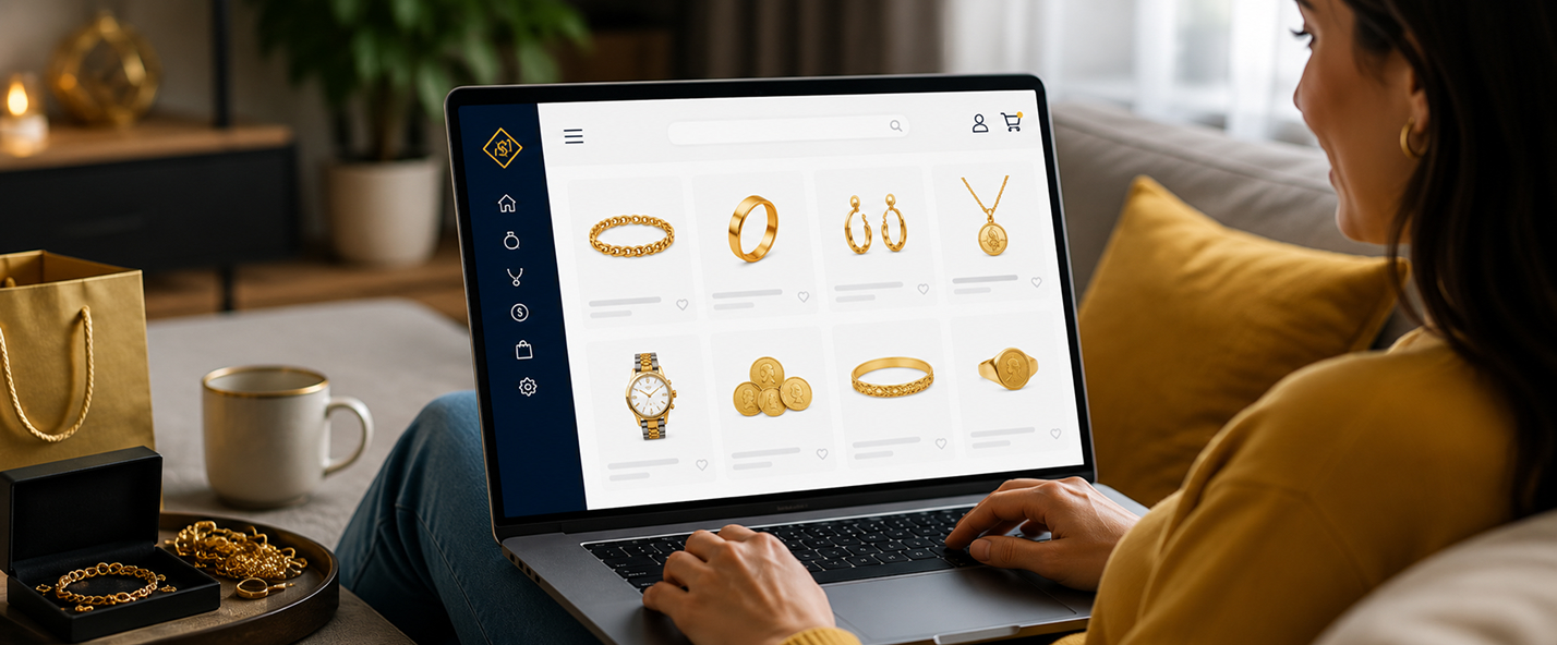 CashNet employee appraising jewellery
